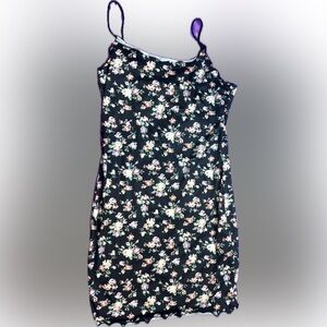 SHEIN Crimped Floral Mini Dress
